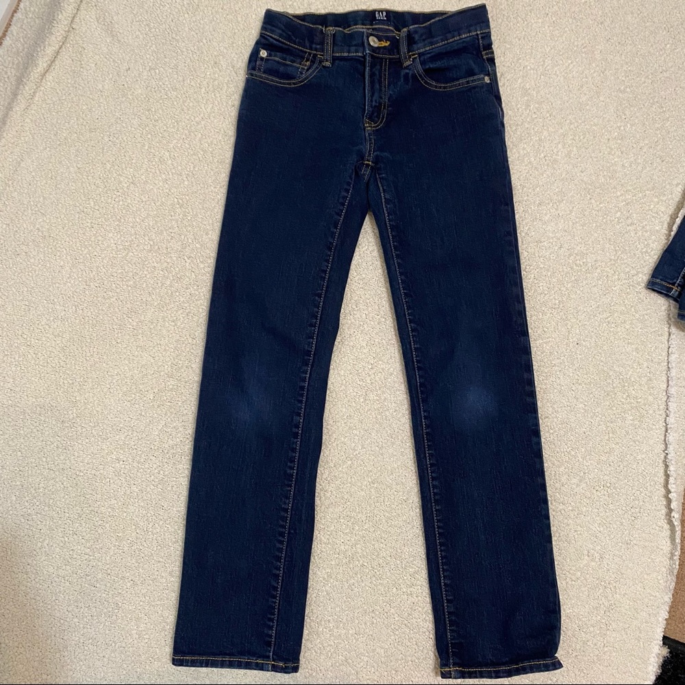 GAP Dark Wash Straight Leg Jeans, Size 12